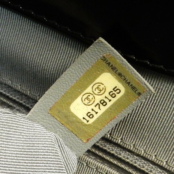 Chanel Enamel Black Chain Shoulder Bag - Picture 9 of 9